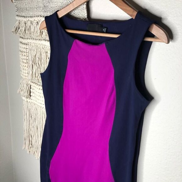 Cynthia Rowley Blue Purple Bodycon Dress Medium - Picture 3 of 6